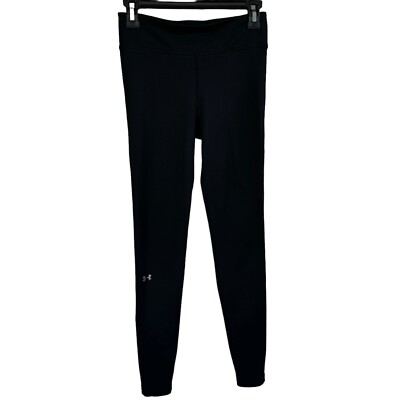 Under Armour X-Small Activewear Leggings Waistband Pocket Stretch Black  Womens