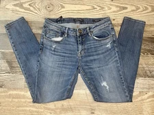Vigoss Jeans Women Blue Jagger Skinny Distressed Denim Classic Fit W29 L29