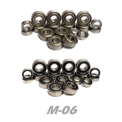 Lagersatz für TAMIYA M-06 M06 M06L MO6 KOMPLETT 18 Lager Gummi/Metall Dichtungen
