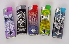 5 TAPOUT Designs Butane Electronic Refillable Lighters Without Gas