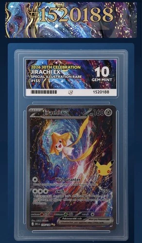 Pokémon TCG Jirachi 30th Anniversary Celebrations ACE 10 All Subgrades 10's