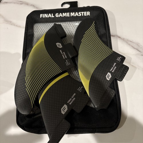 Final Game Master Full Carbon Fin Sets - High Performance Surfboard Fins - Tw...