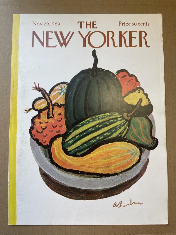 The New Yorker November 29, 1969 front cover only Birnbaum