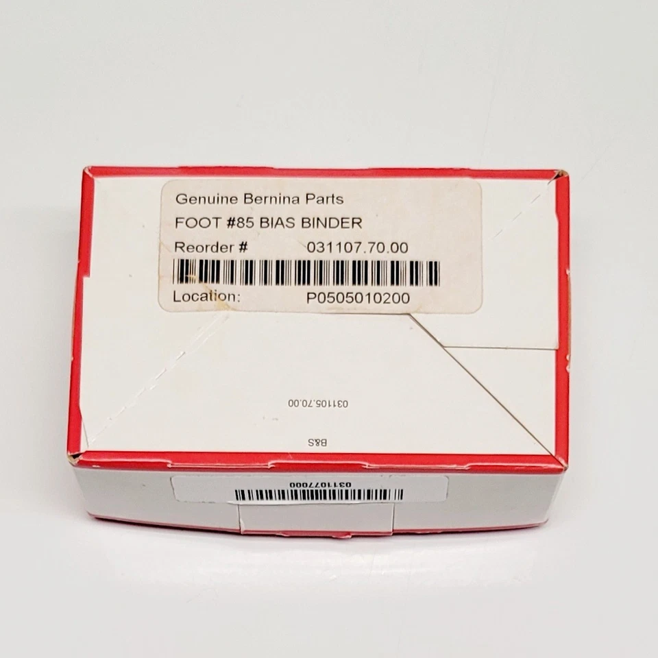 GENUINO BERNINA #85 SIMPLE SESGO AGLUTINANTE PRENSATELAS PIE 24mm En Caja con Instrucciones Foto 3 de 4