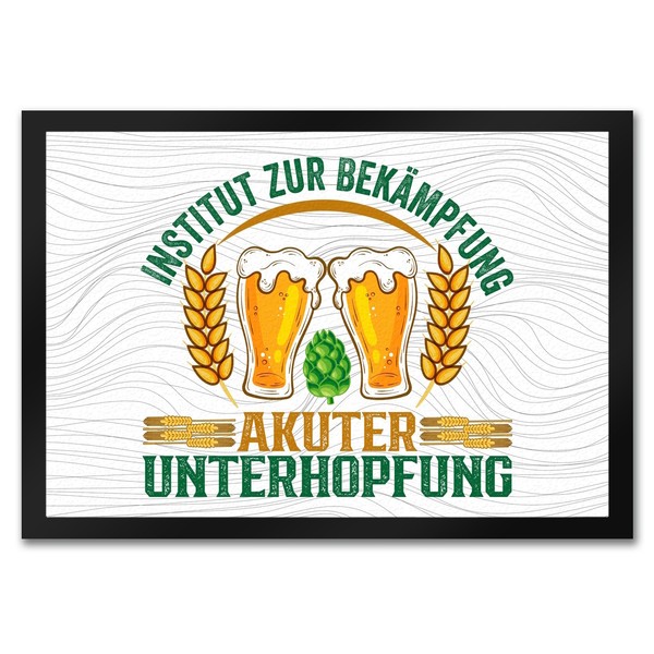 Bier FußMatte In 35X50 Cm Mit Spruch Institut Zur BekäMpfung Akuter Unterhopfung-image