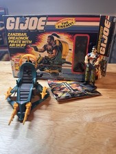 1987 Hasbro ARAH Gi Joe Zanzibar Dreadnok Pirate Air Skiff Complete With Box