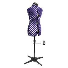Adjustable Dressmakers Dummy - Purple Polka Dot. Available in 4 Sizes.