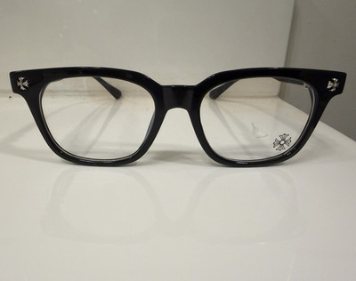 Chrome Hearts Designer Unisex Black Full Rim Plastic Solid Eyeglass Frames