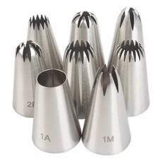 8 Pcs Large Size set Icing Piping Nozzles Tips Pastry Cake Sugarcraft Decoratin