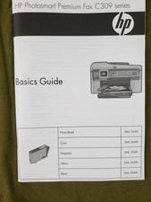 HP Photosmart C309 Series Basics Guide instructions - Excellent Shape