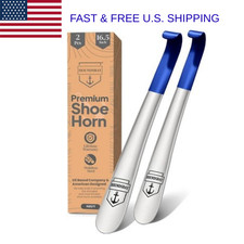 Extra Long Metal Shoe Horn Stainless Steel Handle Shoehorn for Seniors