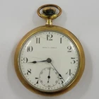 Antique Omega 15 Jewels Gold Filled Pocket Watch Pre-Owned Doesn't Run (40-#113)