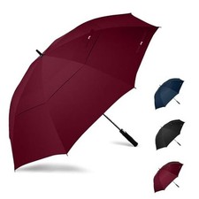 Golf Umbrella Windproof - 62/54/Inch Large Umbrellas For Rain Heavy 47 Maroon