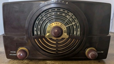 Vtg 1948 Zenith Model 7H820Z Symphony AM-FM Radio Works/Great Condition! 