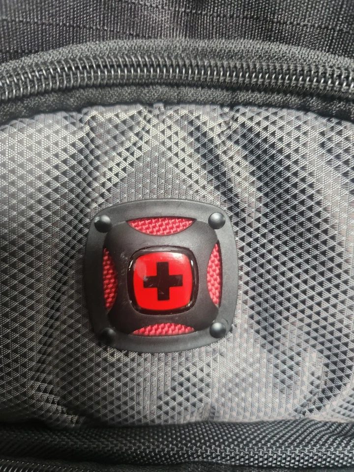 SwissGear Backpack Wenger Synergy 16'' Laptop Rucksack 26L Black Grey Red  - image 4 of 4