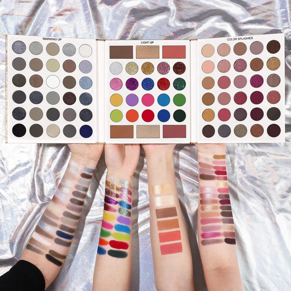 Makeup Palette 86 Colors Matte Glitter Pigmented Long Lasting Eye Shadow - Image 4 of 4