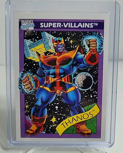1990 Impel Marvel Universe #79 Thanos Super Villians Cards Series One