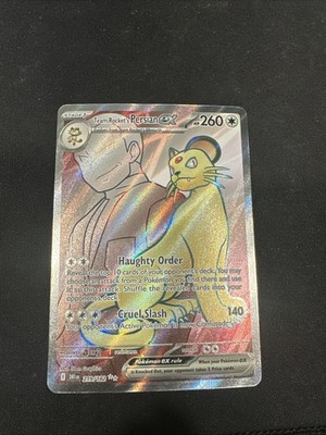 Team Rocket's Persian ex 219/182 Sv10: Destined Rivals Holo