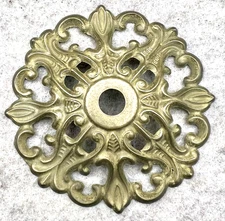 Antique Cast Brass Bobeche for Decorative Lamp Chandelier Lighting Fixture 4"