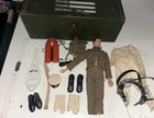 Vintage 1964 Hasbro G.I. Joe Action Figure Footlocker & Accessories