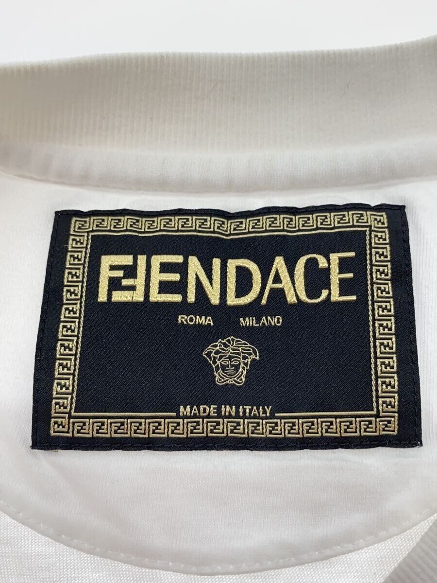 VERSACE◆フェエンダーチェ/Tシャツ/S/コットン/WHT/白/プリント/1006423 VERSACE T-shirt Feendace S Cotton WHT White Print 1006423