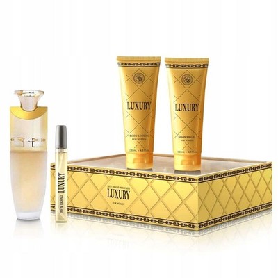 New Brand Luxury Women Geschenkset 4-teilig EdP 100ml + Body Lotion