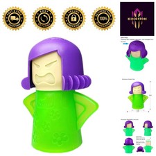 Lemon-Scented Angry Mama Steam Cleaner - Smart and Effective Microwave Cleaning