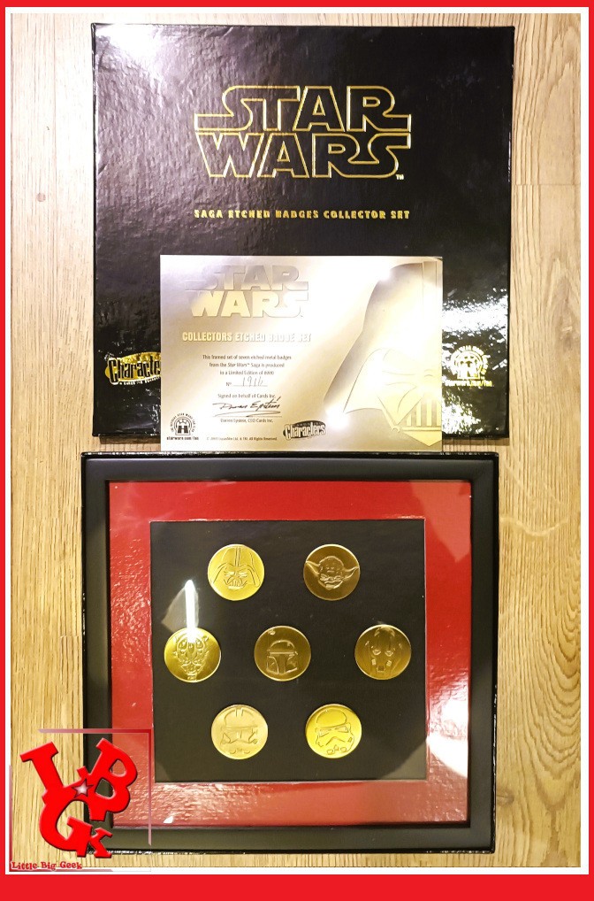 Set de 7 Pins Star Wars Collector 2005 Edition Limitee Metal Neuf