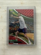 2025 Topps Chrome Tennis Jack Sock RED Refractor /5 SSP First Print #288