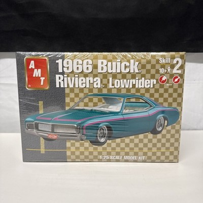 AMT 1966 Buick Riviera Lowrider Kit #31849  1:25 scale Factory Sealed. 2002