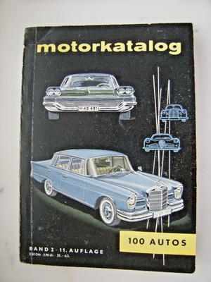 Motorkatalog Auto Warszawa 158 Tatra 603 Wartburg 311 ZIL 111 Porsche 356B 1965