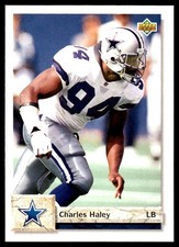 Charles Haley 1992 Upper Deck #438 Cowboys NFL READ FREE SHIPPING AutographDen