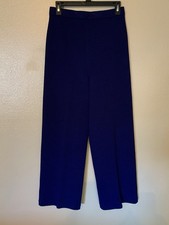 St. John Santana Knit Royal Blue Pants Size 6