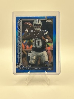 2025 Topps Chrome - Joe Milton III #85 Blue Refractor /150