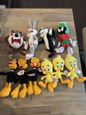 Lot Of 10 Applause 1994 Warners Brothers Looney Tunes Plush Stuffed Animals NWT