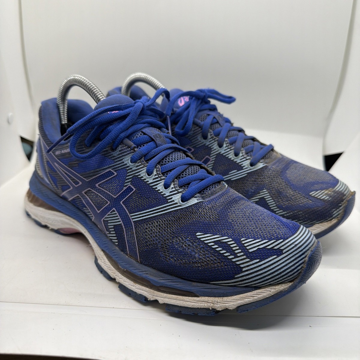 ASICS Gel-Nimbus 19 Women's 9.5 Blue T750N Running Shoes | eBay