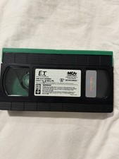 E.T. The Extra-Terrestrial VHS 1982 Spielberg Sci-Fi Classic MCA Green Flap