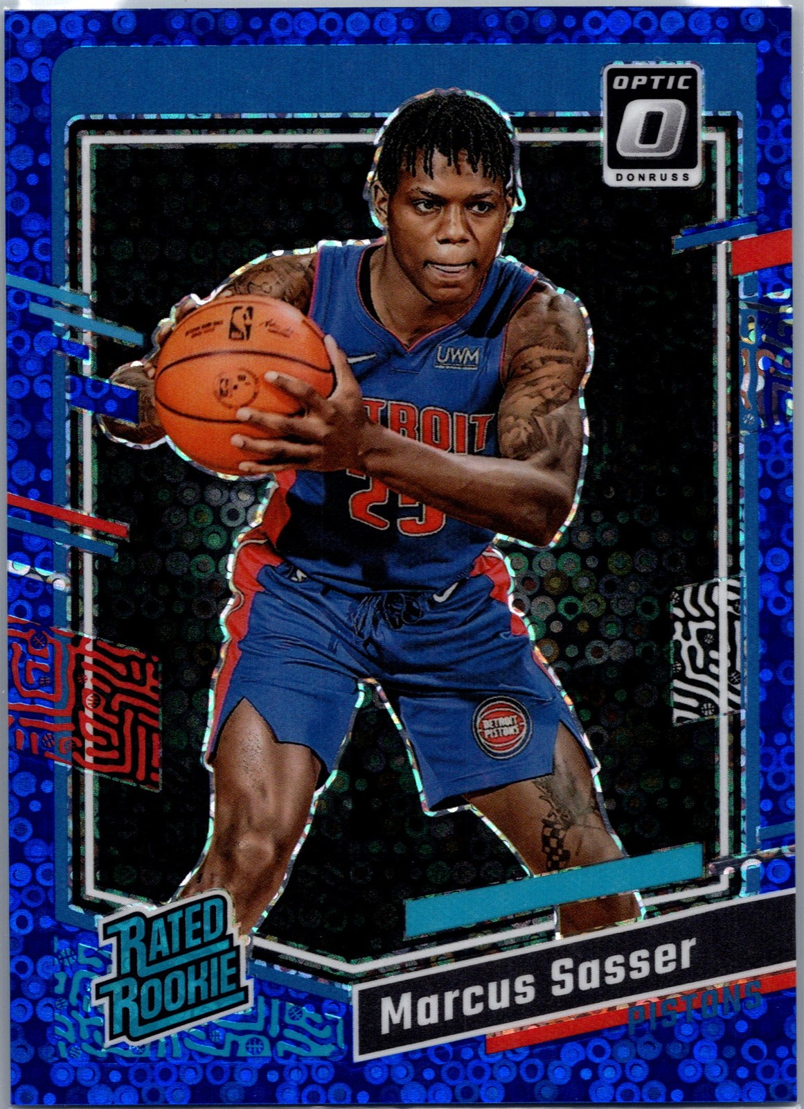 2023-24 Donruss Optic #242 Marcus Sasser Fast Break Blue #/49