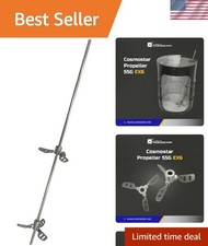 55 Gallon Paint Mixer with Expandable Stainless Steel Mixing Blades and 0.47"...