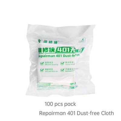 QianLi Repairman 401 Dust-Free Cleaning Cloth 100 Pack Repair Part Fix Replace