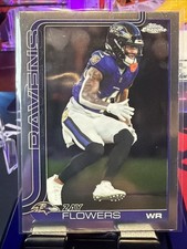 2025 Topps Chrome NFL Baltimore Ravens Zay Flowers No. 22
