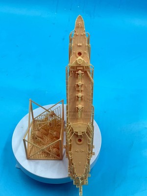 3D Printed 1/700 Model Kit U.S. Navy North Carolina BB-55 Armored Cruiser