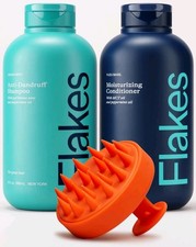 Flakes Anti Dandruff Shampoo and Conditioner Set Dry, 9 Fl Oz - SET NEW