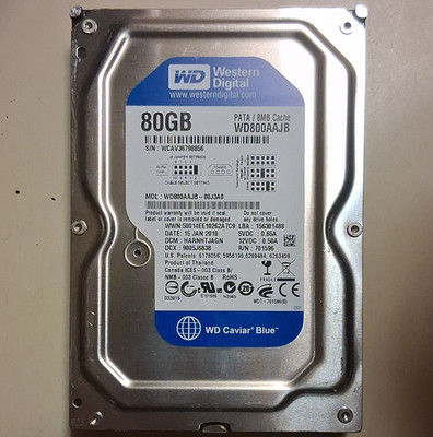 Western Digital WD Caviar Blue WD800AAJB 80GB 3.5'' PATA/IDE 7200RPM 8MB HDD