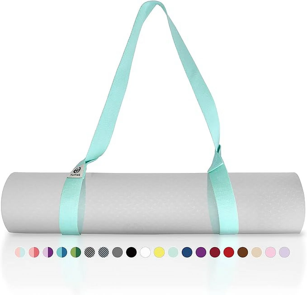 Adjustable Turquoise Yoga Mat Holder Strap Carrier No Mat Included  