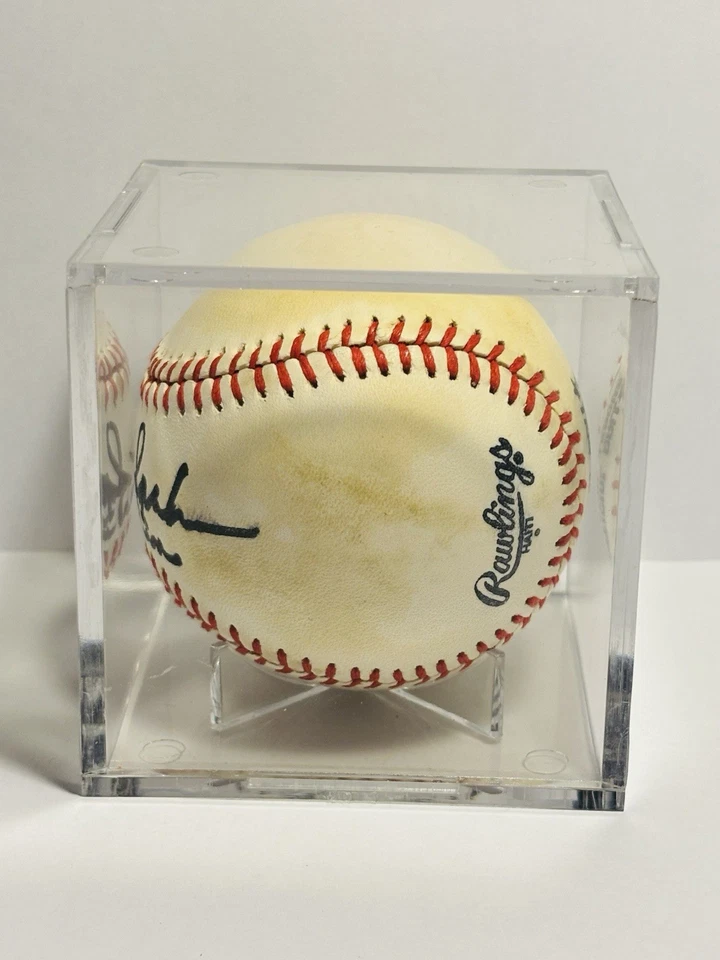 Warren Spahn Autograph Baseball Inscribed “363 Win” Official National League HOF - Image 3 of 4