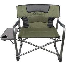 Ozark Trail Camping Director Chair XXL, Green, Adult, 10lbs