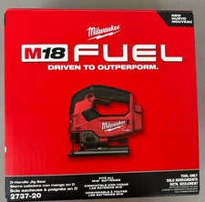 Milwaukee 2737-20 M18 18V FUEL Brushless Cordless D Handle Jig Saw Tool-Only