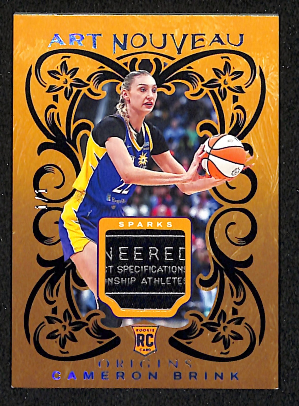 2024 WNBA Origins CAMERON BRINK Rookie 1/1 Tag Art Nouveau RC