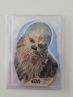 Topps Star Wars Rise of Skywalker CHEWBACCA Die Cut Sketch Card MARSHA PARKINS!!